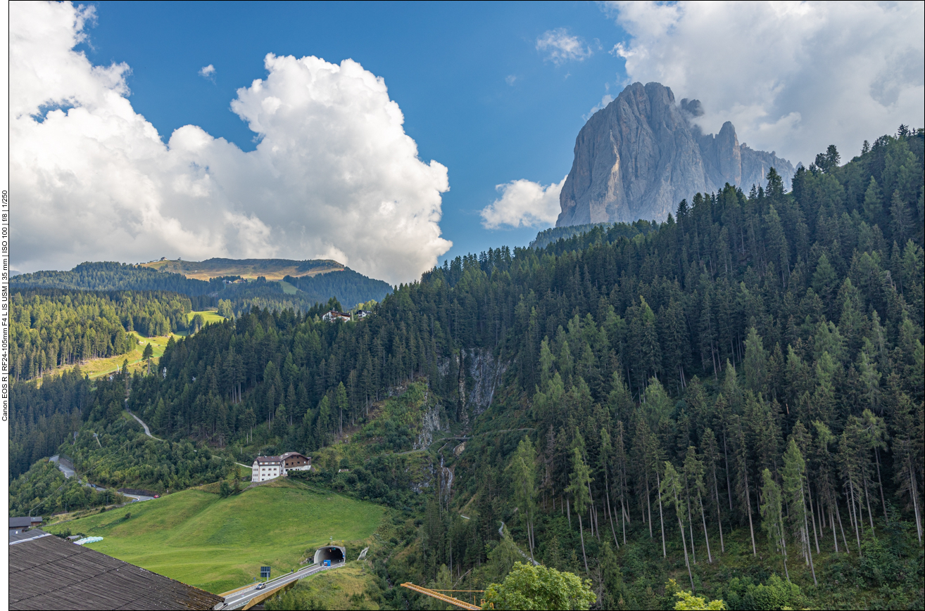 Blick auf den Langkofel