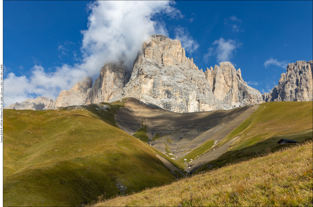 Die Erosion ist leider ein Problem in den Alpen