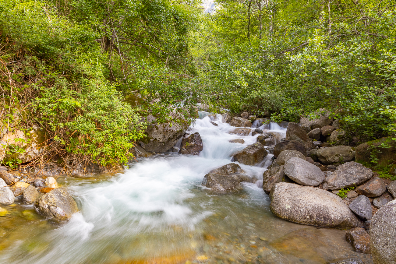 Am Spronser Wasserfall (der ist eigentlich noch weiter oben)