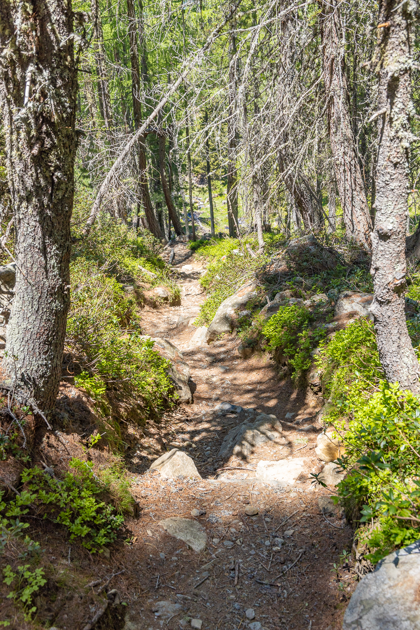 Schroffer Weg ins Tal