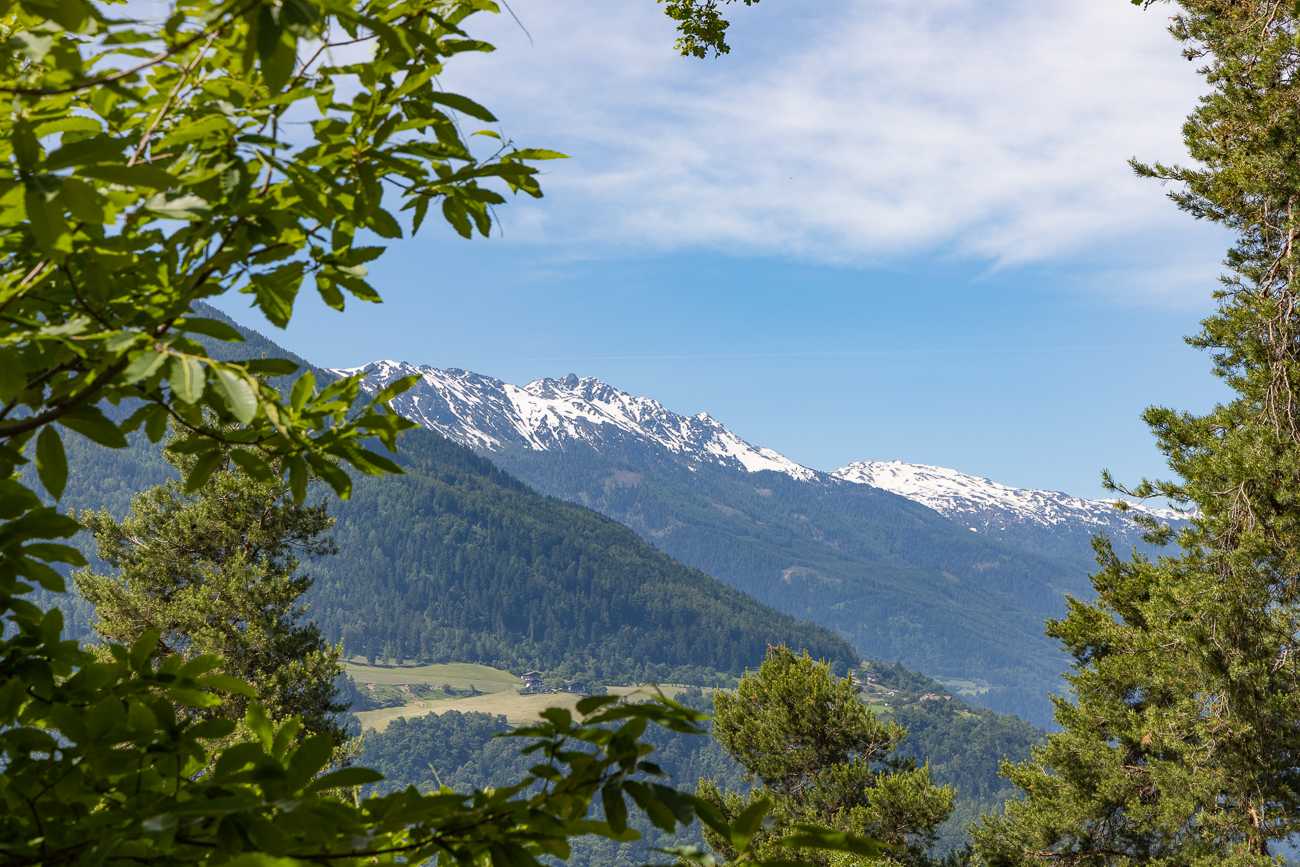 Schöner Blick auf die Gipfel