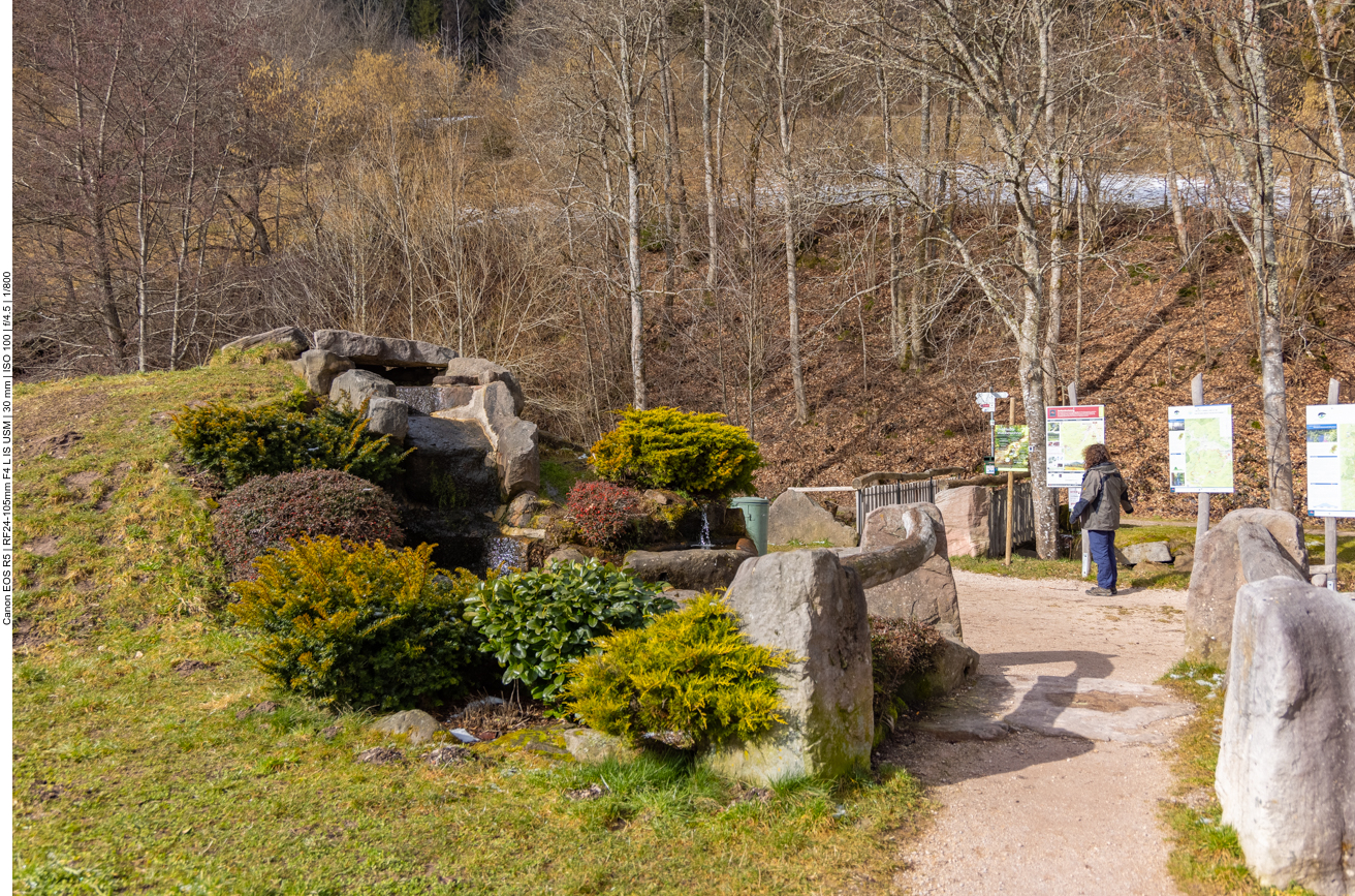 Start des Wanderwegs in Baiersbronn Unterdorf