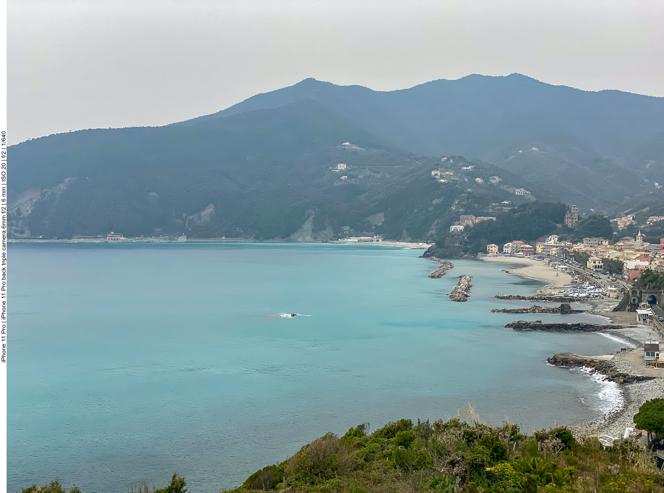 Ausblick von unserem Balkon, leider ist das Wetter trüb