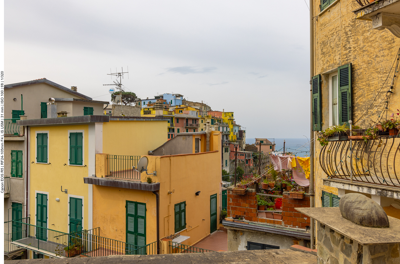 Jedes Haus hat eine andere Farbe