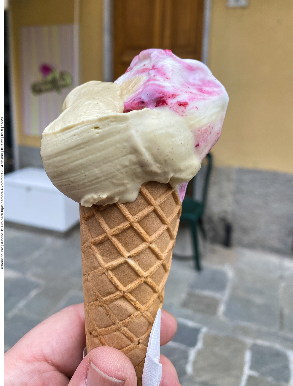 Das erste Eis in Italien