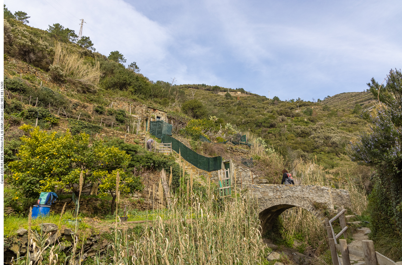 Zuerst geht es über eine Brücke ...