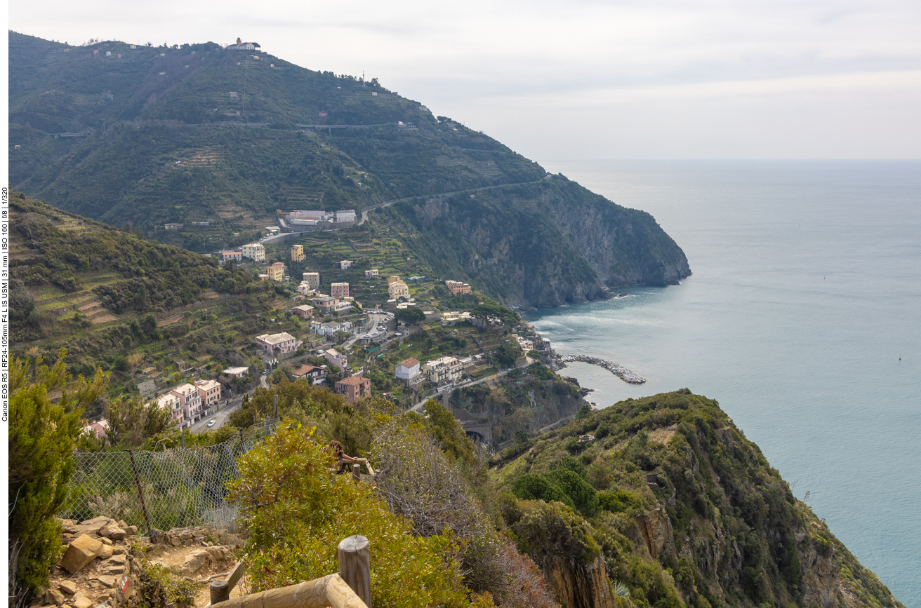 Blick zurück auf Riomaggiore