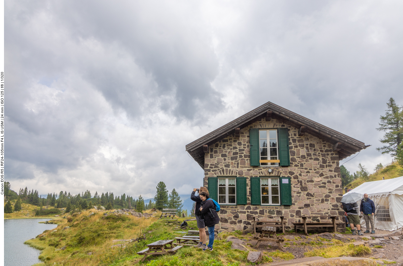 Wir beschließen wegen des Wetters wieder umzukehren