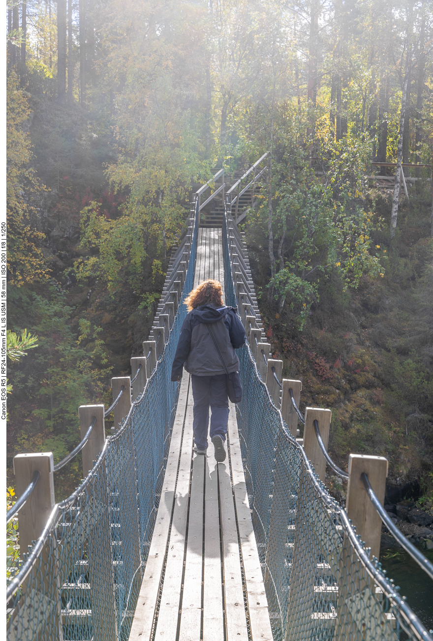 ... zu einer Hängebrücke ...