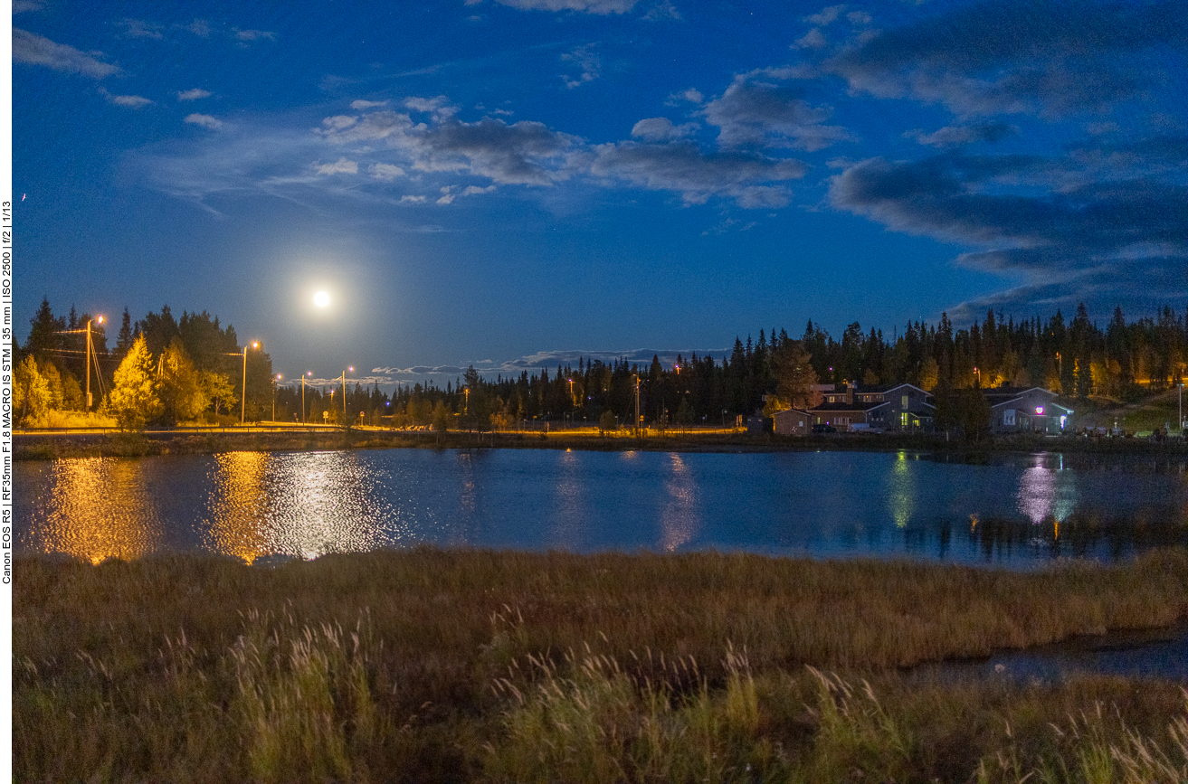 Abendstimmung mit Vollmond
