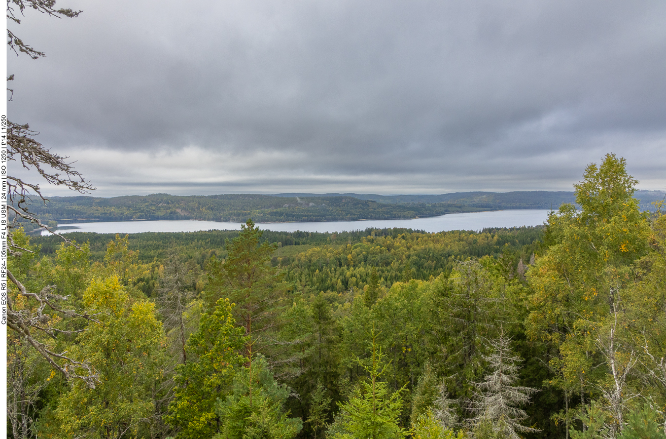 ... mit Blick auf den Edslan See ...