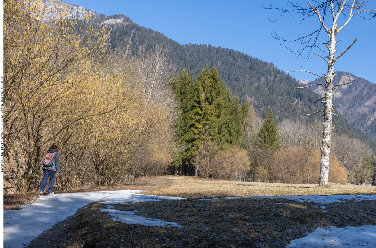 Manchmal finden wir auch noch Schneereste