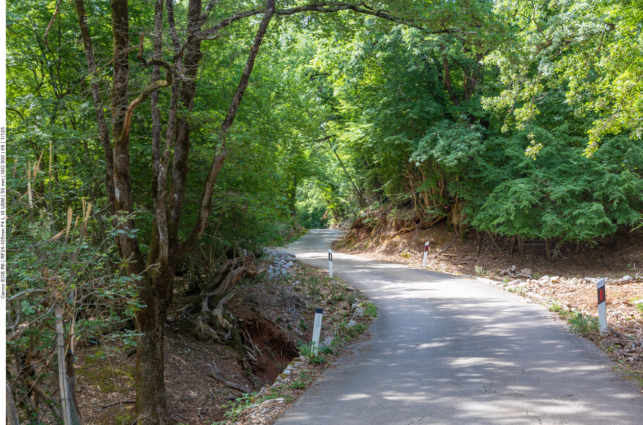 Schönes Sträßchen auf dem Weg nach Beli
