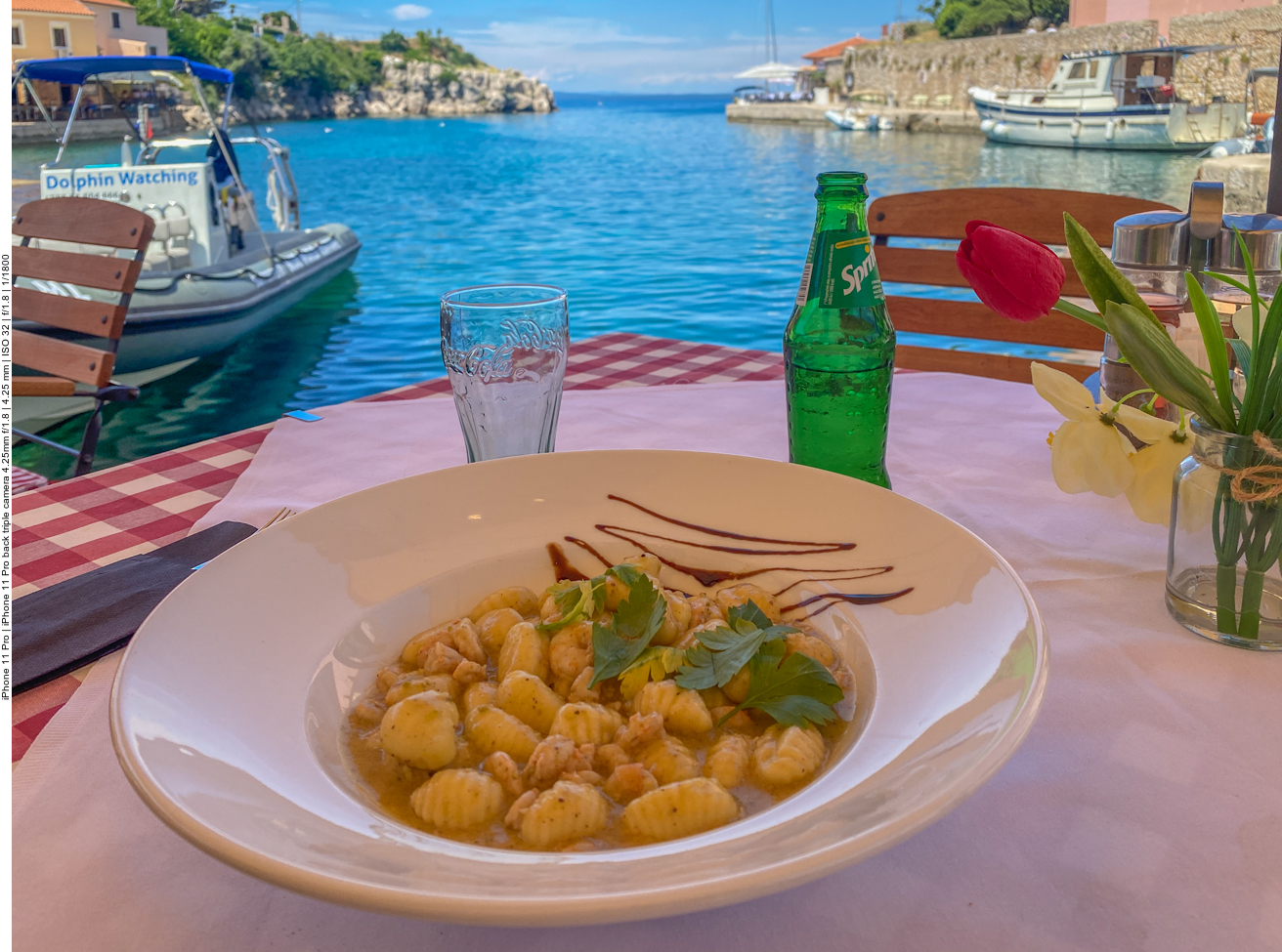 Mittagessen am Hafen