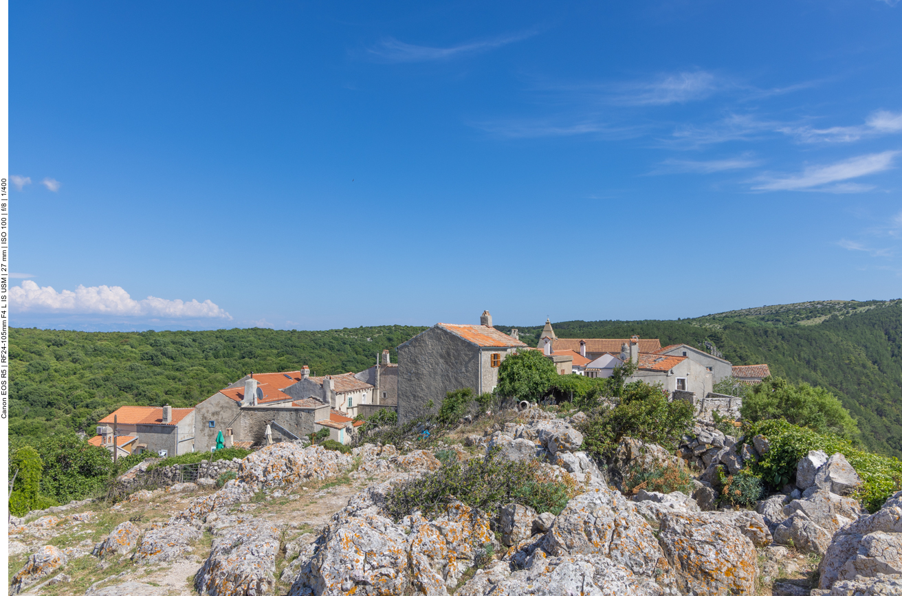 Das Örtchen Lubenice 