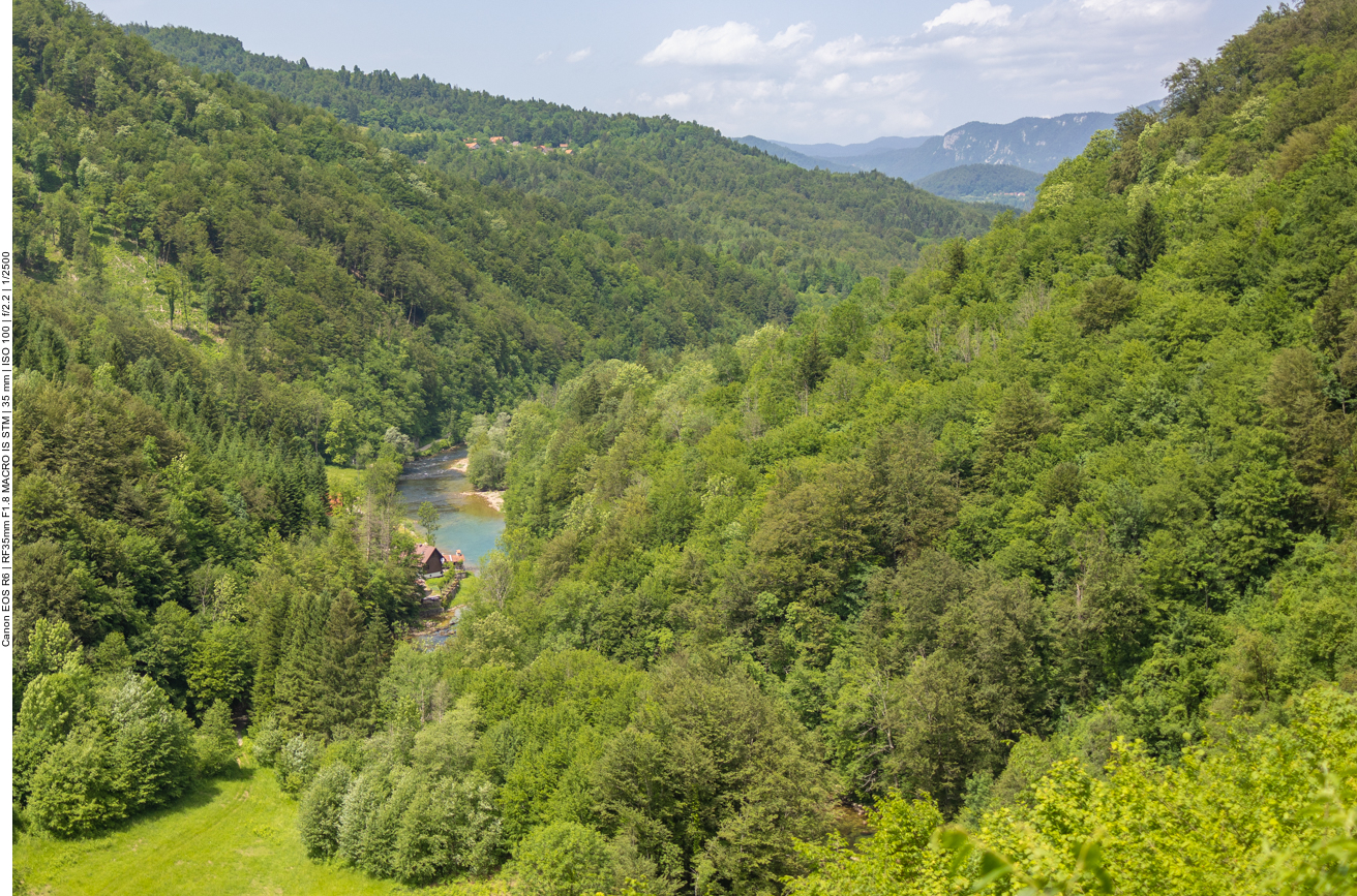 Blick zurück ins Tal der Kupa