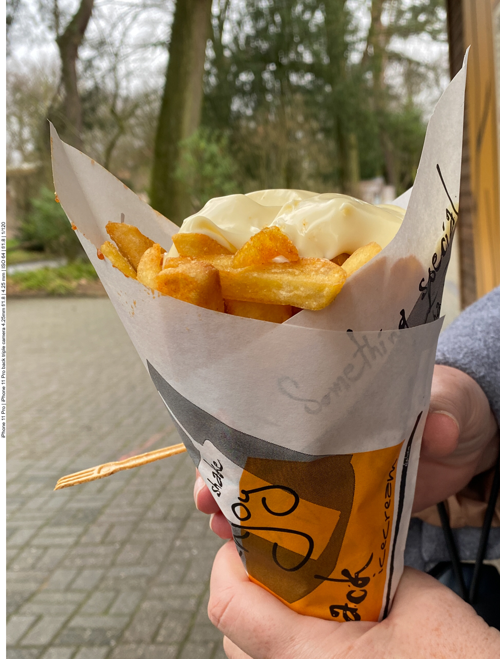 Zum Abschluss eine Riesenportion Pommes ;-)