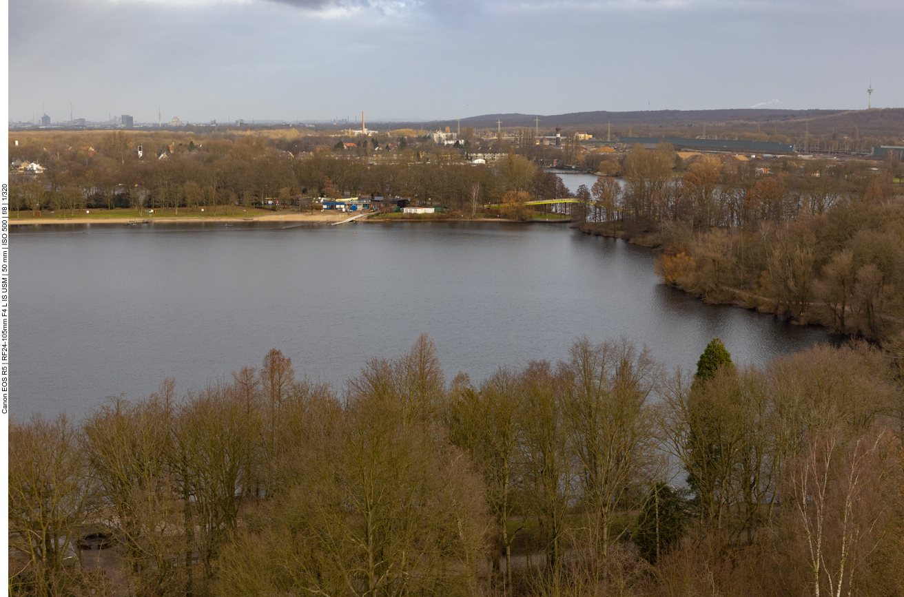 Blick vom Aussichtsturm über den Wolfsee