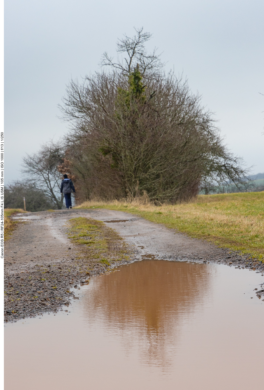 Pfützen, groß wie Schwimmbecken ;-)