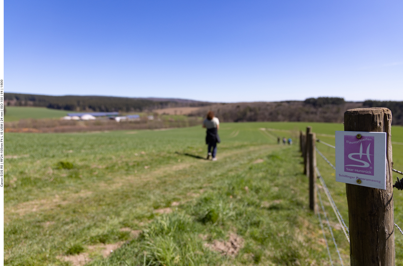 Kennzeichnung der Traumschleife "Schillinger Panoramaweg"