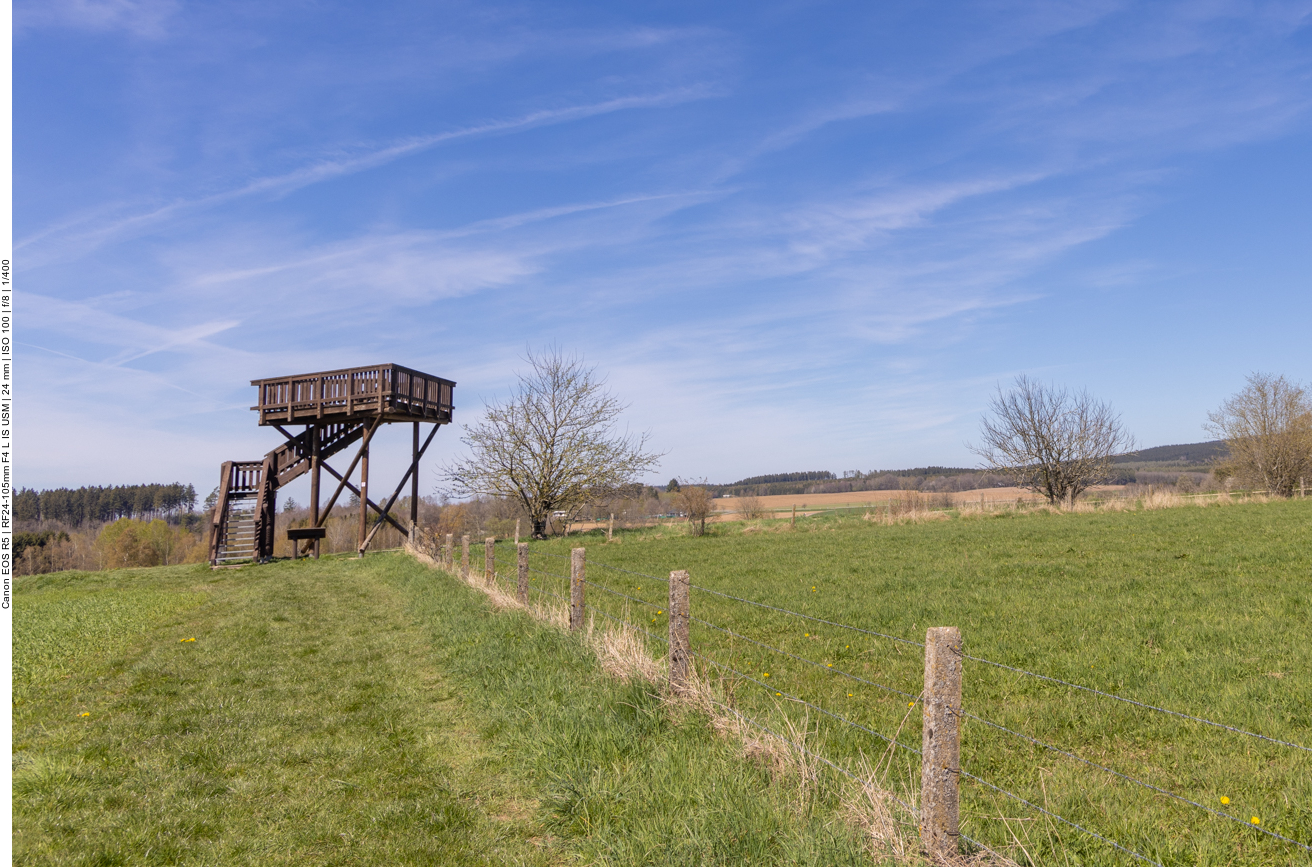Aussichtsturm am Ende der Tour