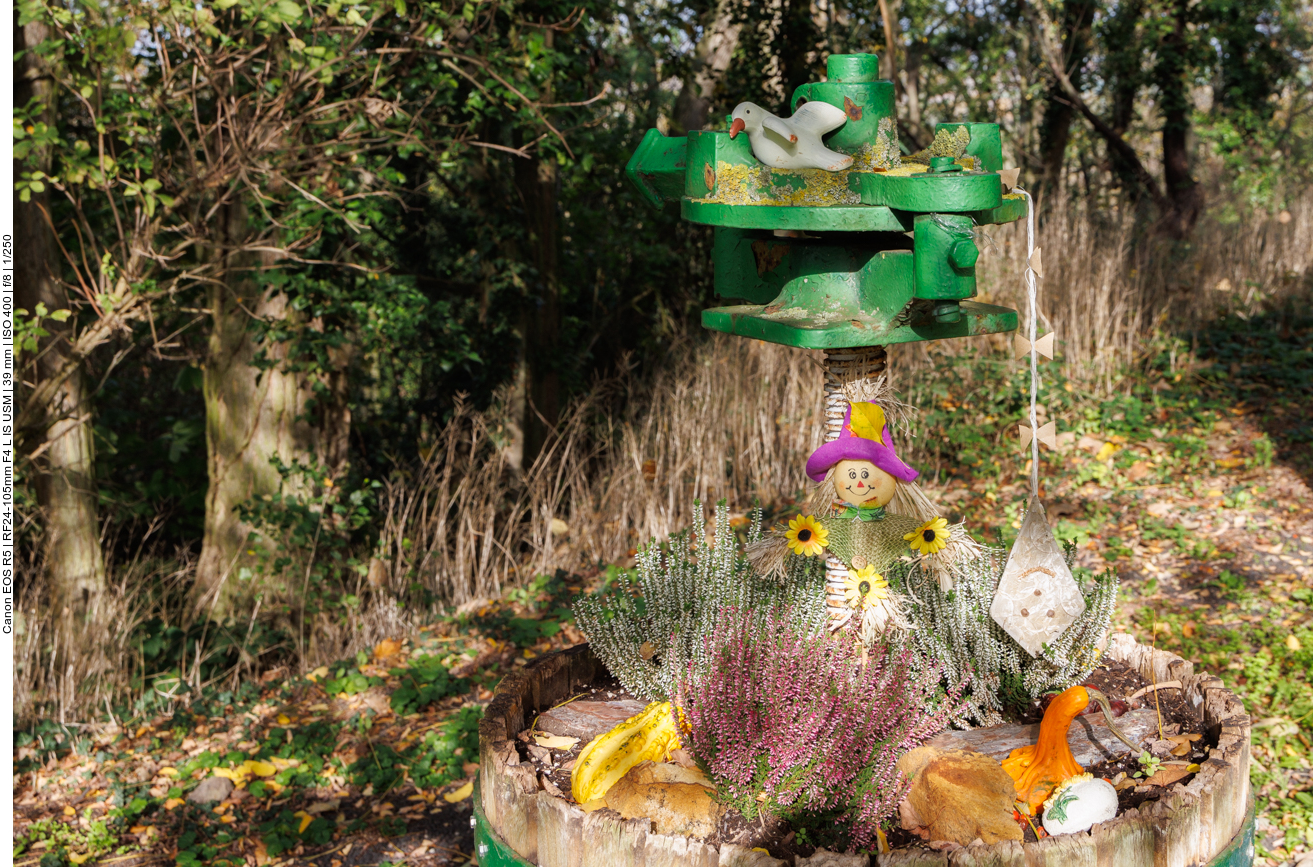 Dekorierte alte Kelter