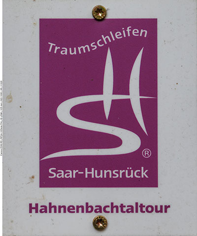 Kennzeichnung der Traumschleife "Hahnenbachtaltour"