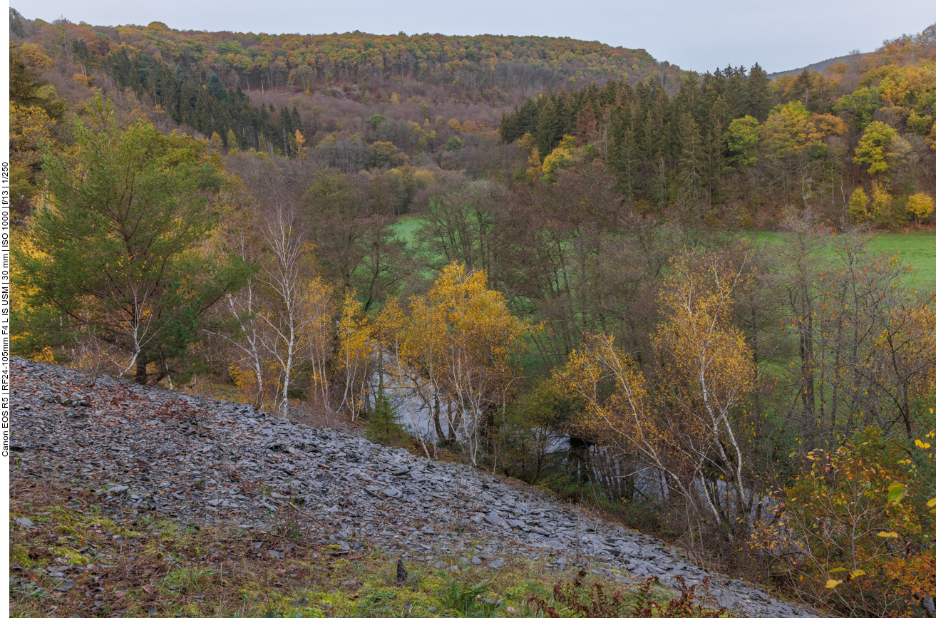 Schiefer-Abraumhalde ...