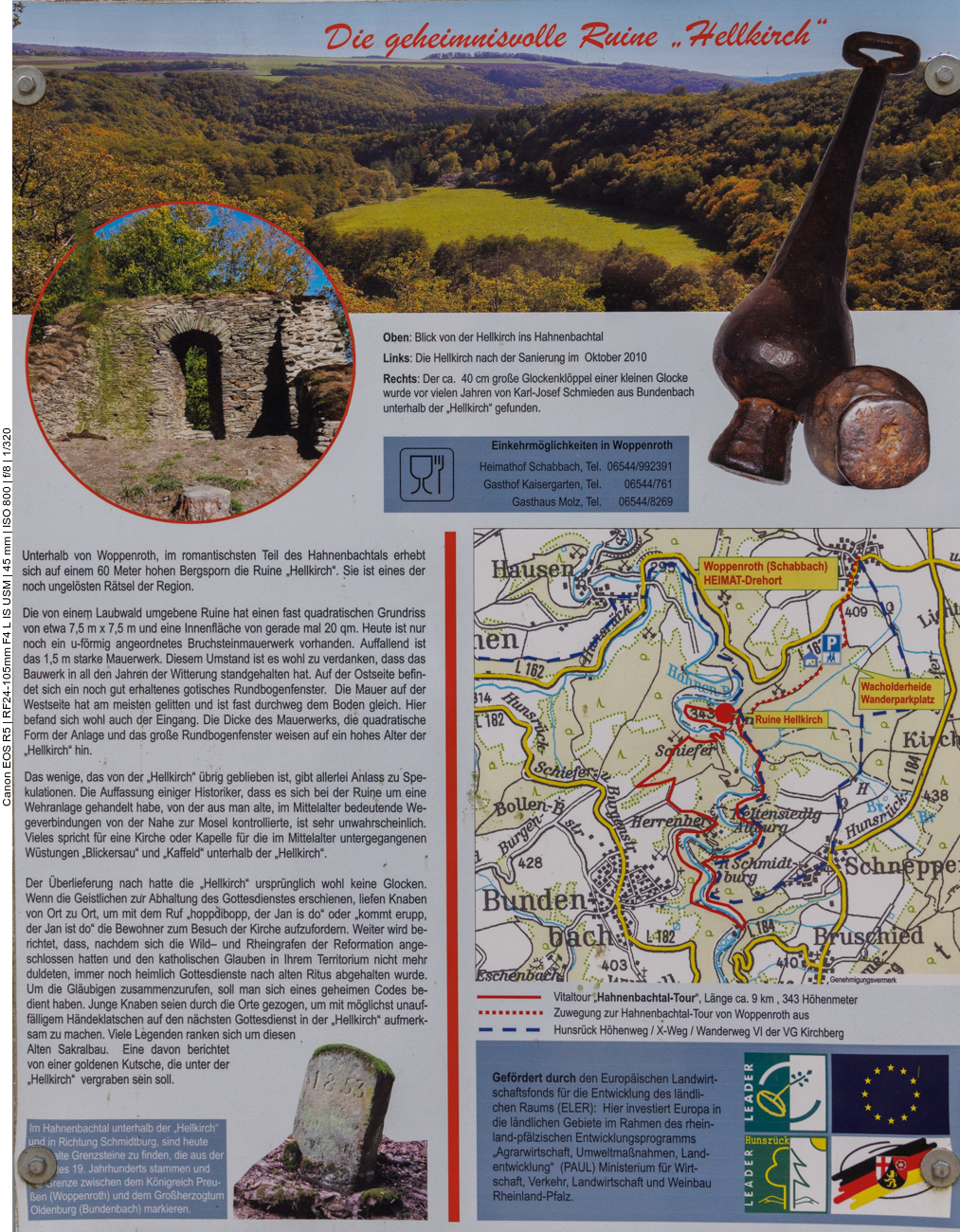 Infos zur Ruine "Hellkirch"