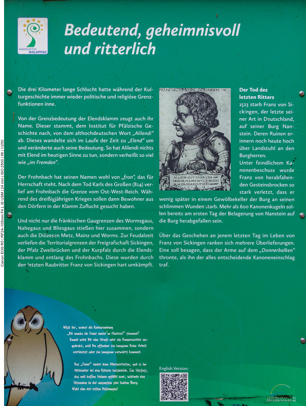 Infos zur Elendsklamm