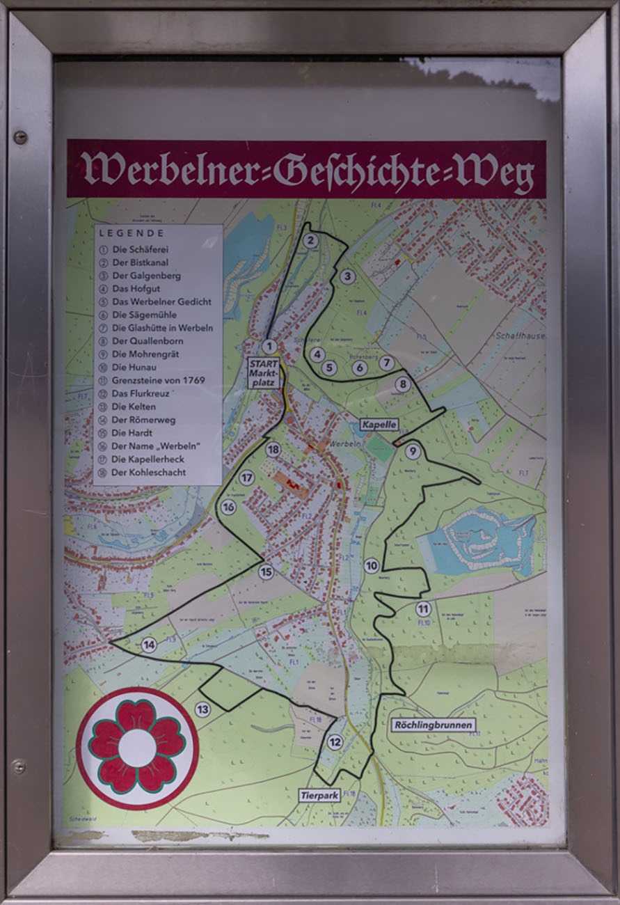 Infotafel Werbelner-Geschichte-Weg