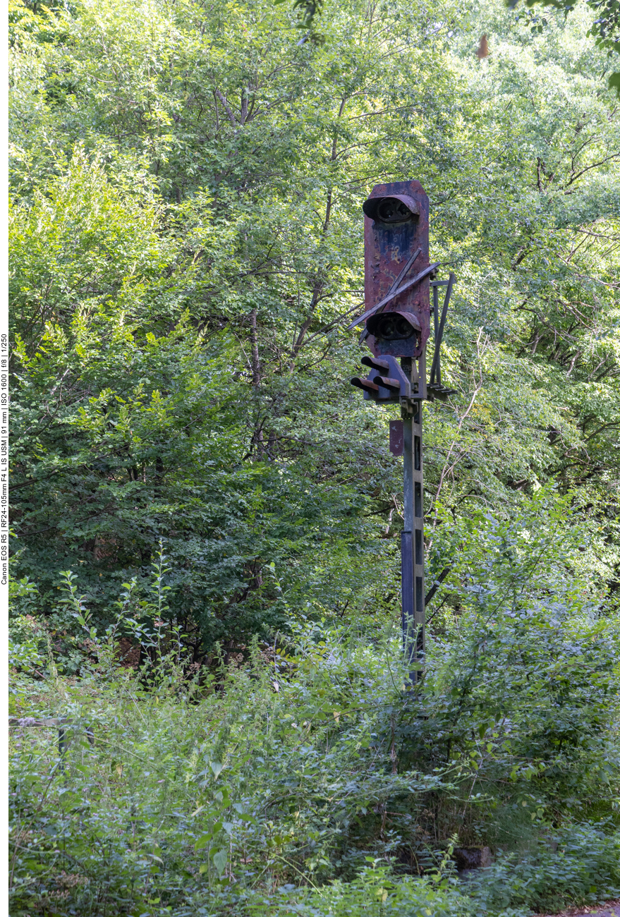 Altes Bahnsignal