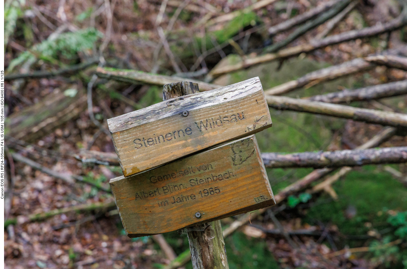 An der nächsten Skulptur sind wir zwar näher dran ...