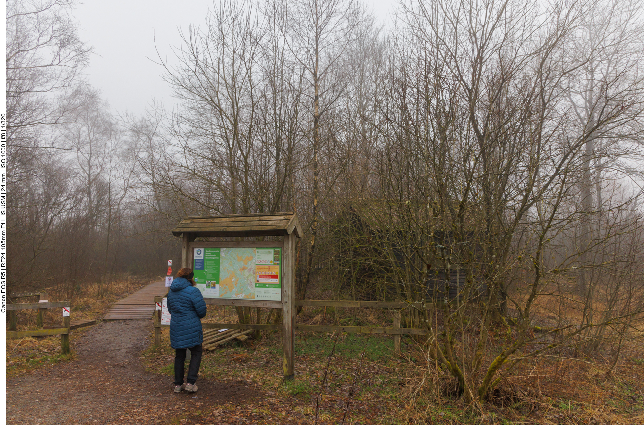 Am Beginn des Wanderwegs