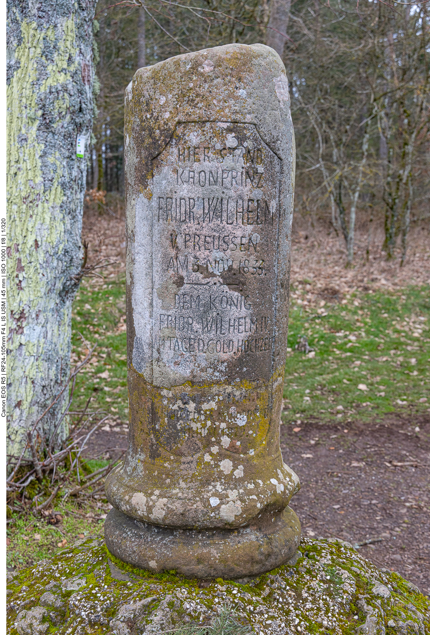 Auch Friedrich Wilhelm von Preussen hat die Ausblicke genossen