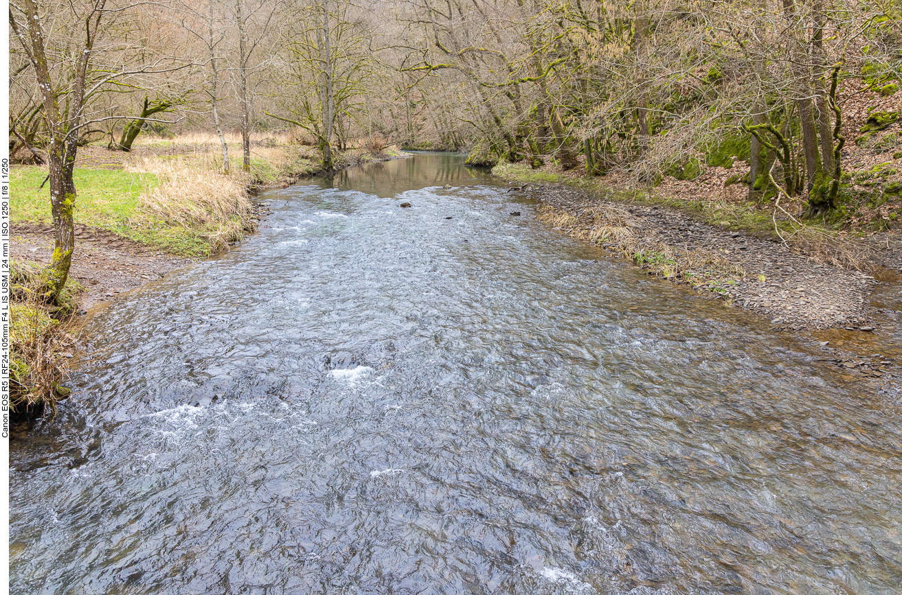 Wir überqueren die Lieser ...