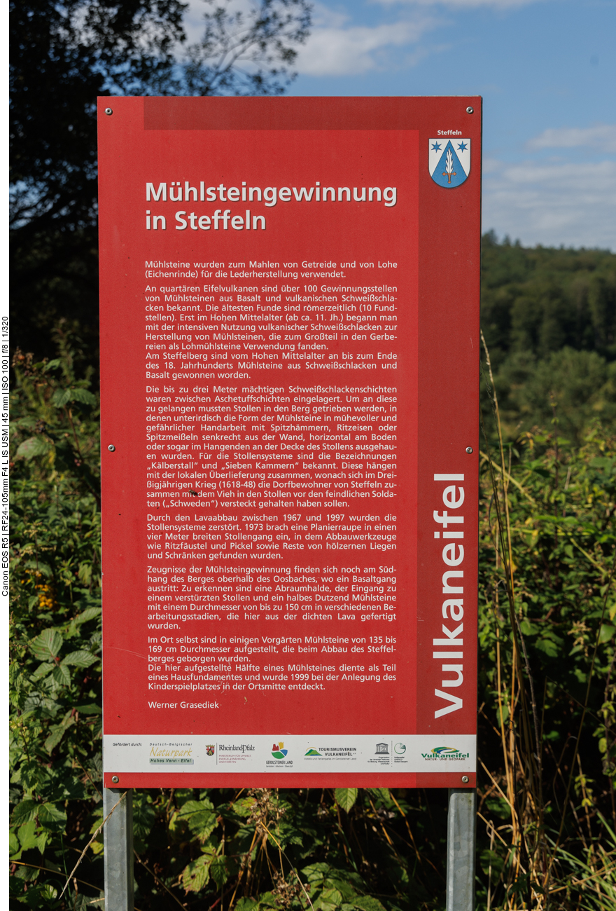 ... und die Infos dazu 