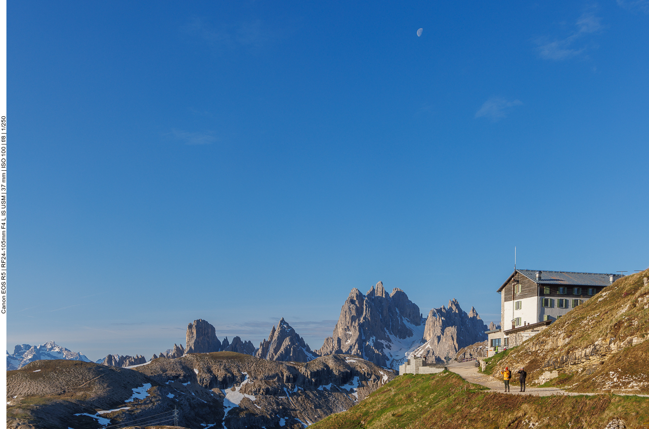 Unsere Wanderung startet an der Auronzo Hütte 