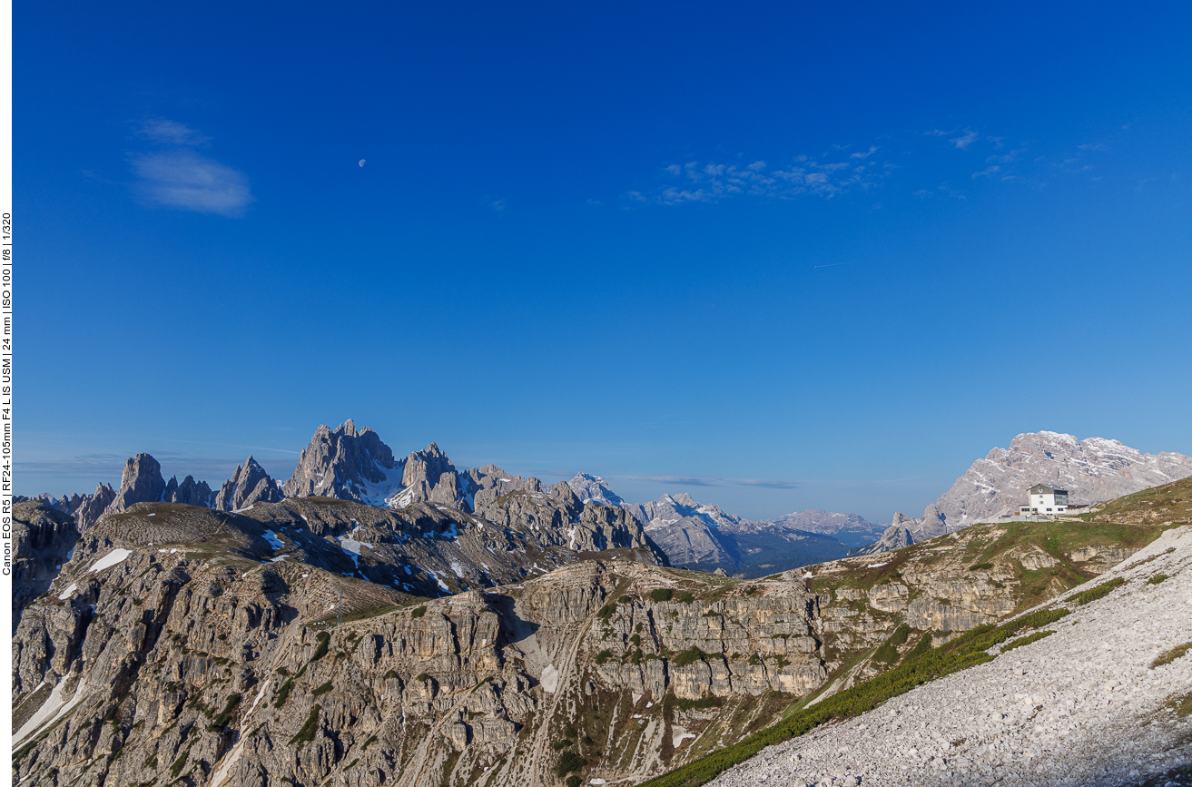 Berge und Auronzo Hütte 
