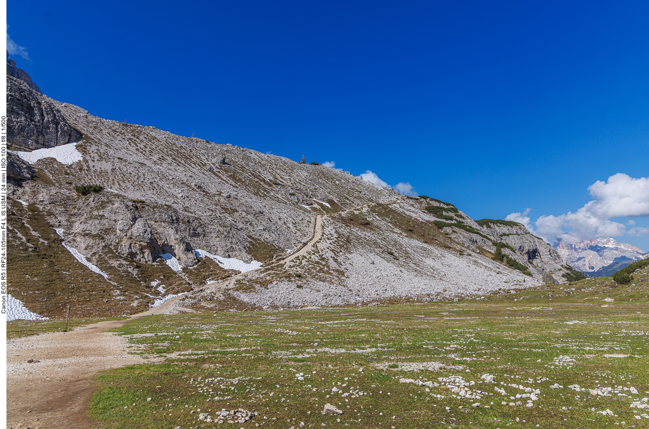Zuerst ging es steil hinab, nun geht es steil hinauf 