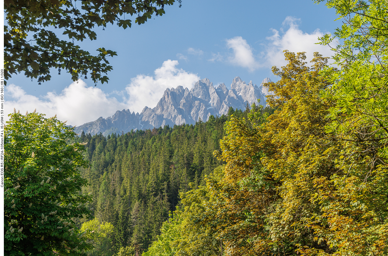 Über uns die Sexter Dolomiten 