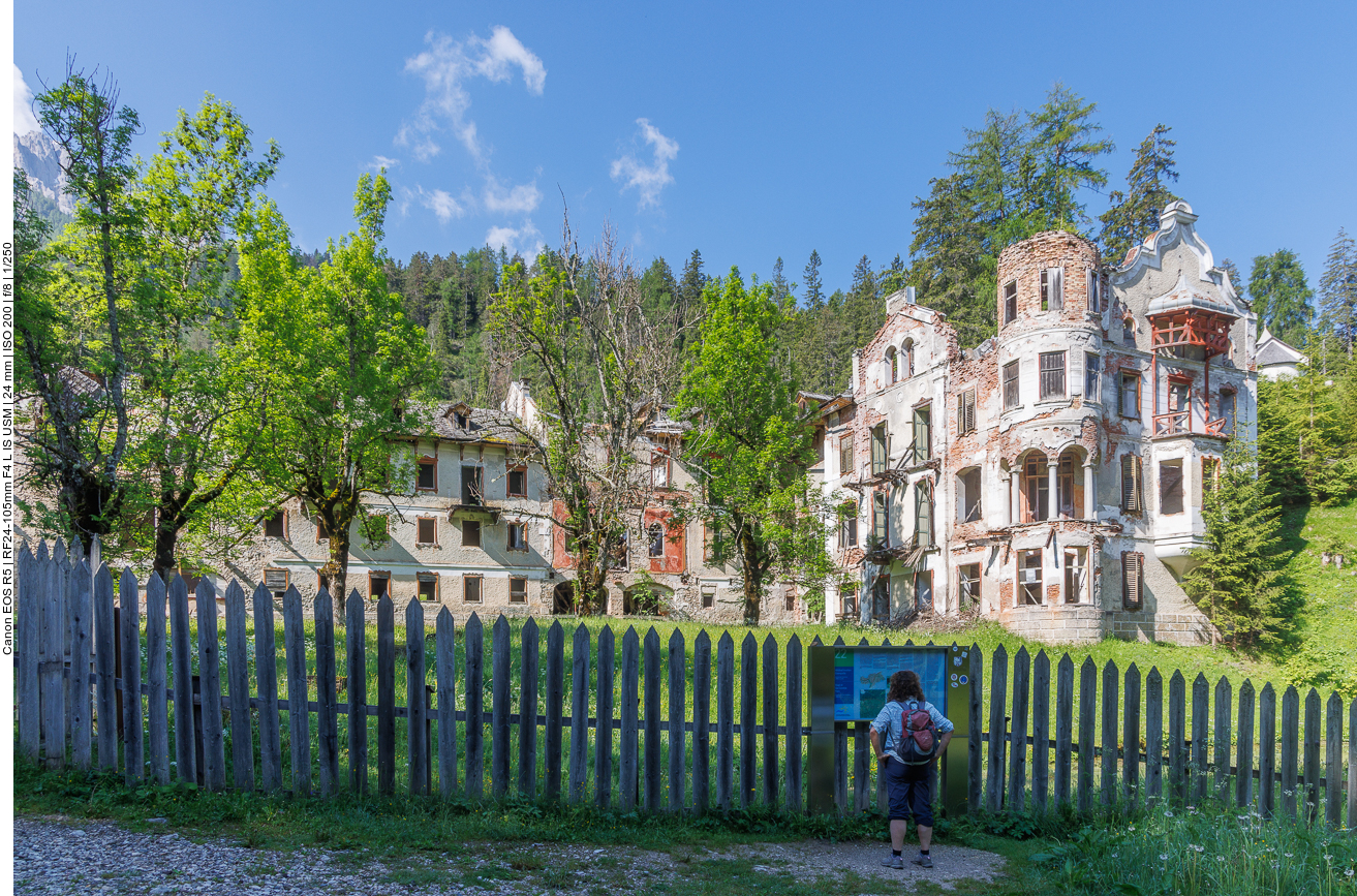 Schade, dass die Anlage nur noch eine Ruine ist 