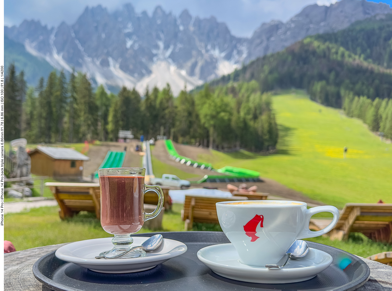 Kurze Rast an der Haunoldhütte 
