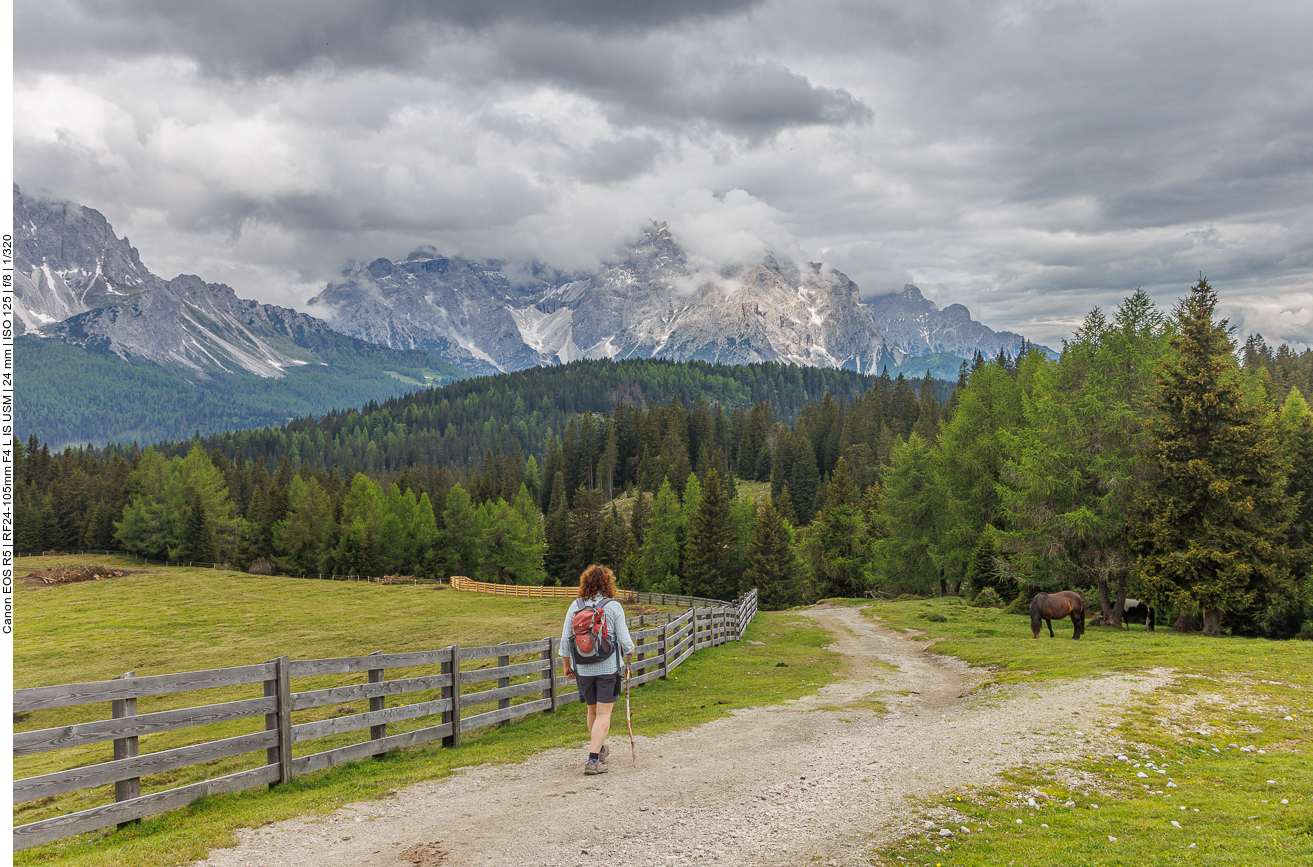 Nach der Stärkung geht es weiter bergab