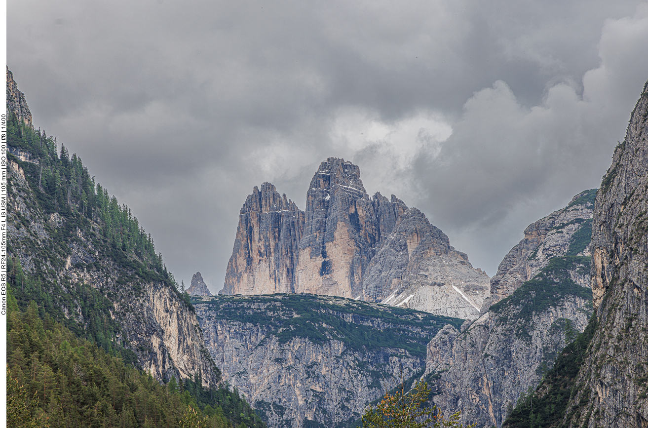... und zum in der Nähe liegenden Dreizinnenblick gefahren