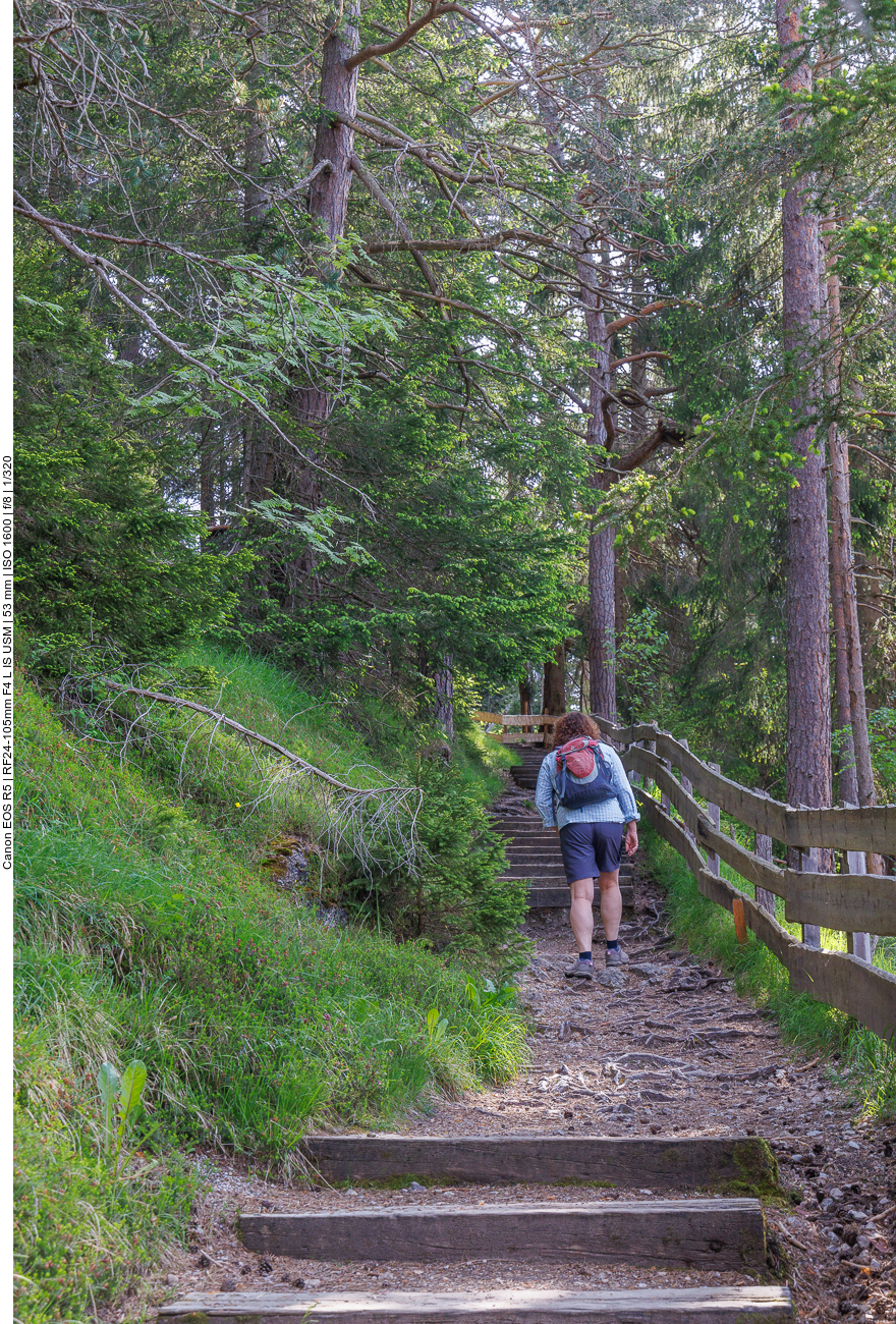 Steile Stufen am Morgen 