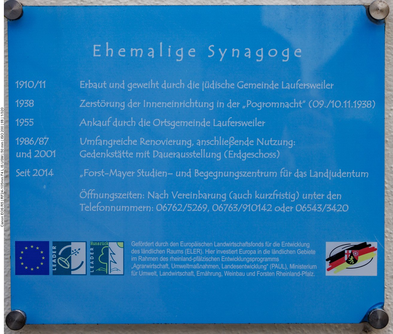 Infos zur ehemaligen Synagoge 