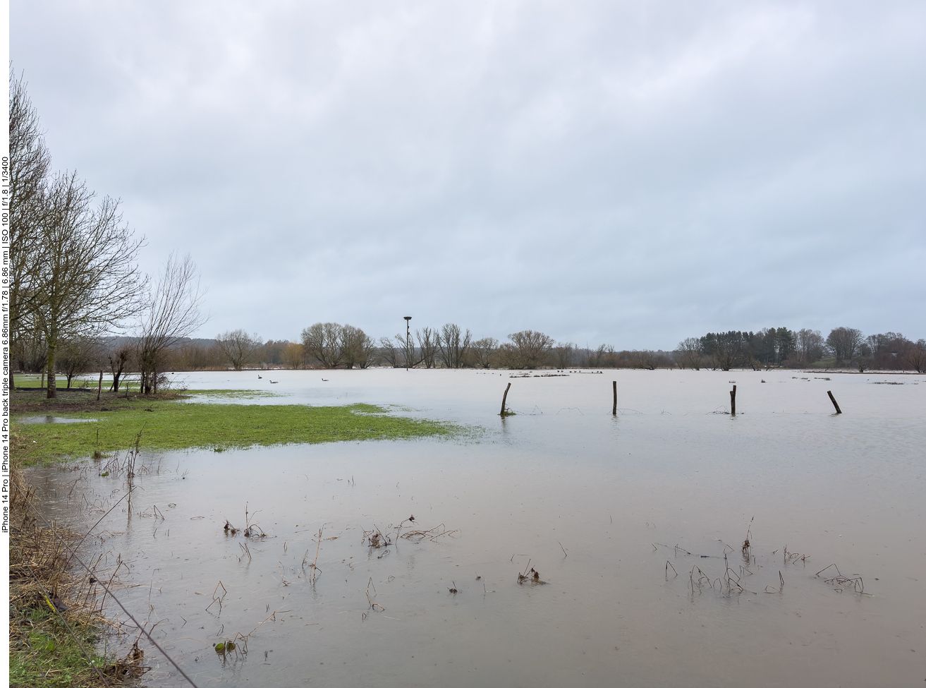 Heute regnet es stark und eine steife Briese weht