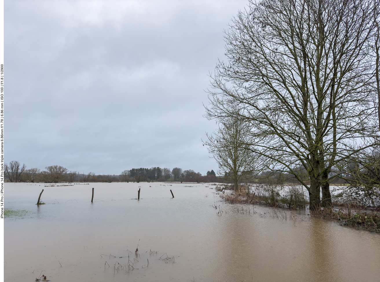 Das Biotop Beeden ist überschwemmt 