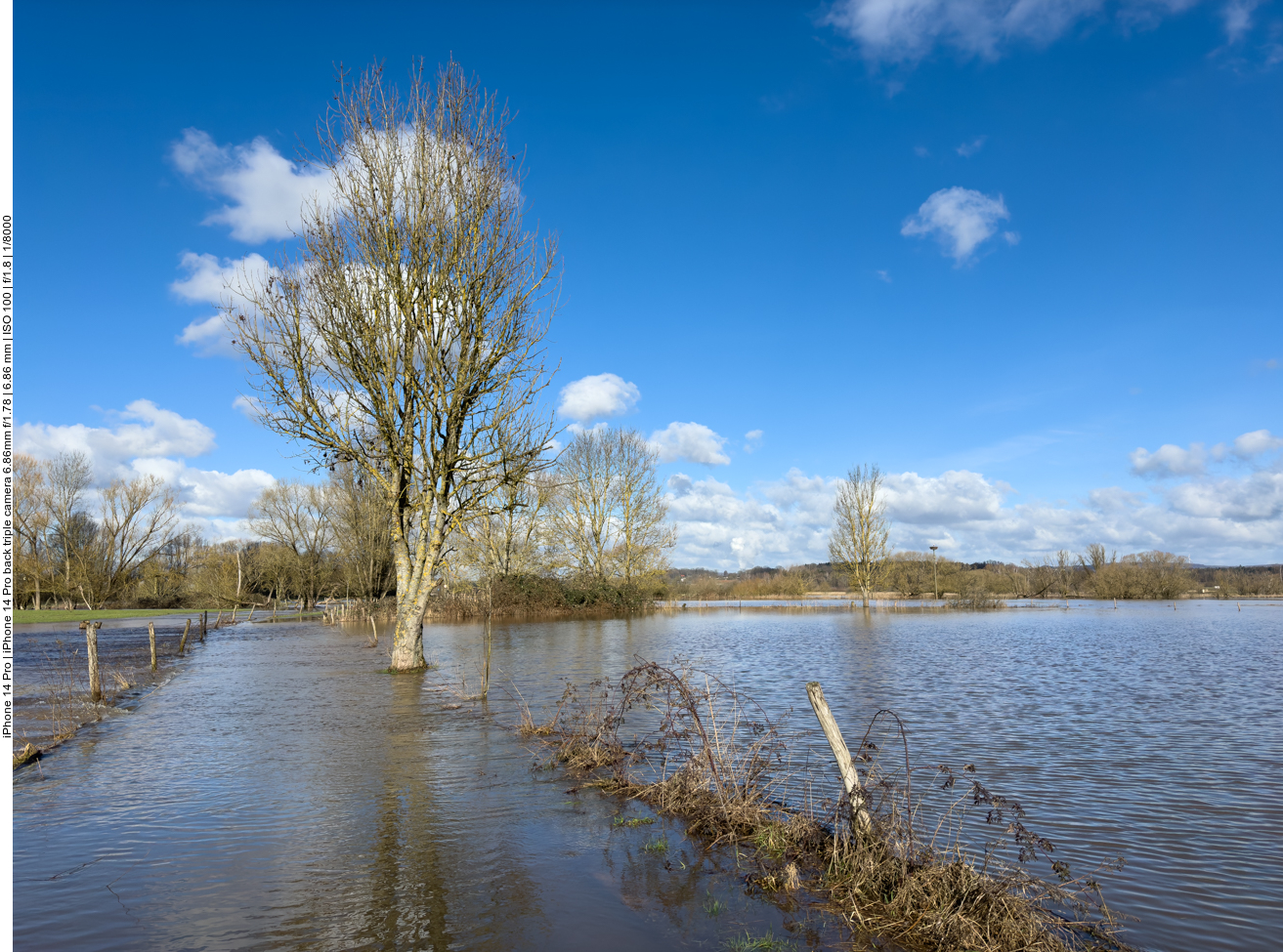 ... doch der Weg ist komplett überschwemmt 